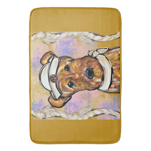 AIREDALE TERRIER BADMAT (Voorkant Verticaal)