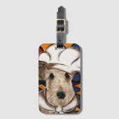 AIREDALE TERRIER BAGAGELABEL (Voorkant (verticaal))