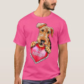 Airedale Terrier Be Mine T-shirt (Voorkant)