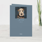 AIREDALE TERRIER BEDANKKAART (Achterkant)