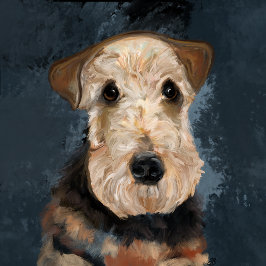 AIREDALE TERRIËR BEDANKKAART
