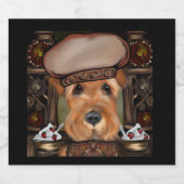 AIREDALE TERRIER BIER ETIKET (Enkel label)