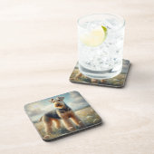 Airedale Terrier Bier Onderzetter (Rechterzijde)