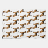 Airedale Terrier Bingley Terrier Schattige Hondenp Theedoek (Horizontaal)