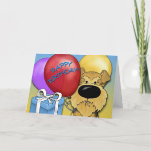 Airedale Terrier Birthday Card Kaart