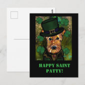 AIREDALE TERRIËR   BRIEFKAART (Voorkant / Achterkant)