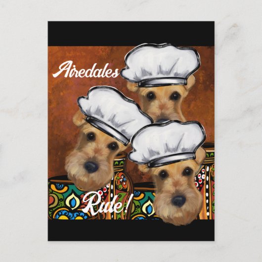 Airedale Terrier Briefkaart (Voorkant)
