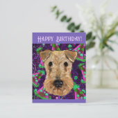 AIREDALE TERRIER BRIEFKAART (Staand voorkant)