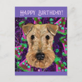 AIREDALE TERRIER BRIEFKAART (Voorkant)
