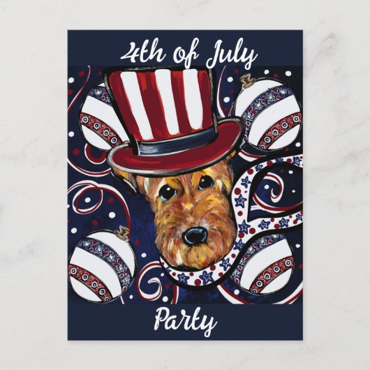 AIREDALE TERRIËR BRIEFKAART (Voorkant)