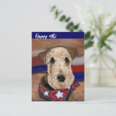 AIREDALE TERRIER BRIEFKAART (Staand voorkant)