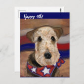 AIREDALE TERRIER BRIEFKAART (Voorkant / Achterkant)