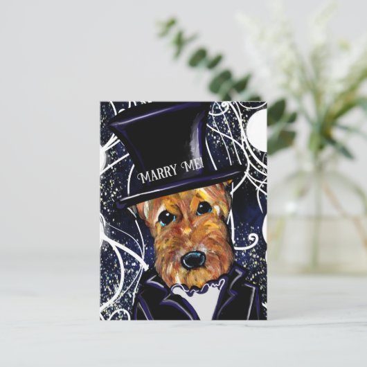 AIREDALE TERRIER BRIEFKAART (Staand voorkant)