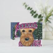 AIREDALE TERRIER BRIEFKAART (Staand voorkant)