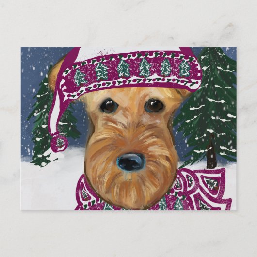 AIREDALE TERRIER BRIEFKAART (Voorkant)