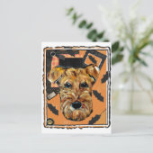 AIREDALE TERRIER BRIEFKAART (Staand voorkant)