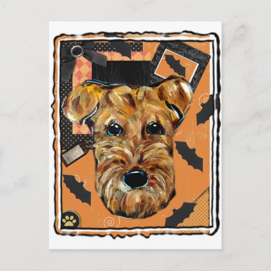 AIREDALE TERRIER BRIEFKAART (Voorkant)