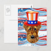 AIREDALE TERRIER BRIEFKAART (Voorkant / Achterkant)
