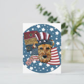 AIREDALE TERRIER BRIEFKAART (Staand voorkant)