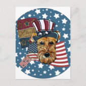 AIREDALE TERRIER BRIEFKAART (Voorkant)