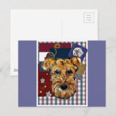 AIREDALE TERRIËR BRIEFKAART (Voorkant / Achterkant)