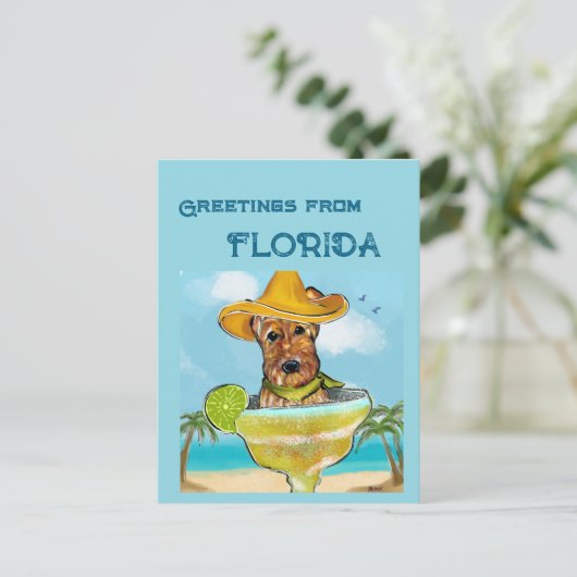 Airedale Terrier  Briefkaart (Staand voorkant)