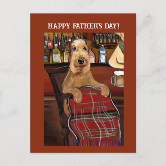 Airedale Terrier Briefkaart (Voorkant)