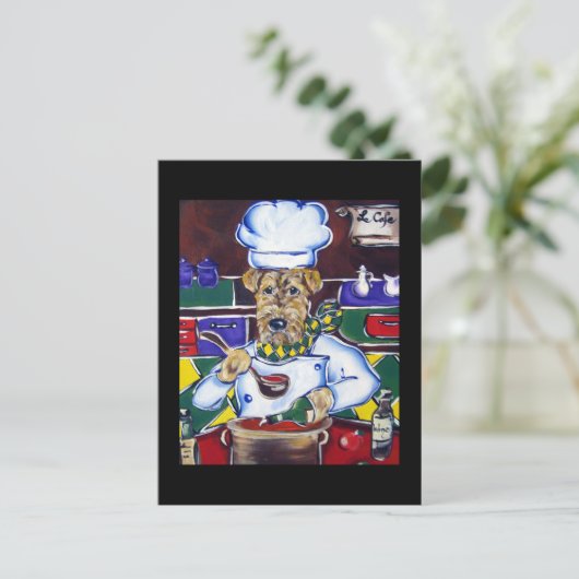 Airedale Terrier Briefkaart (Staand voorkant)