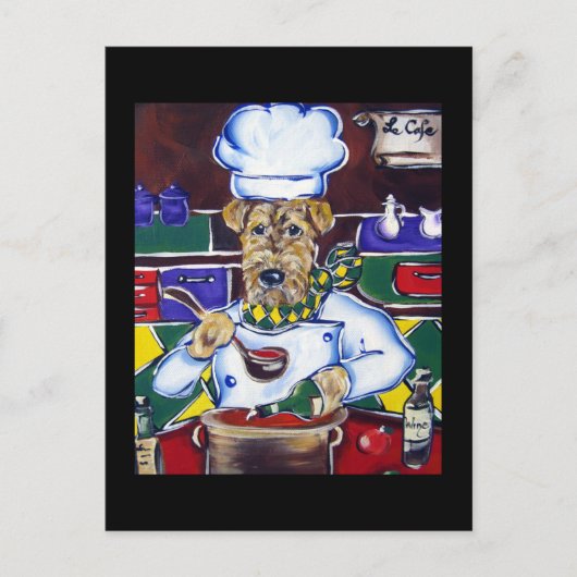 Airedale Terrier Briefkaart (Voorkant)