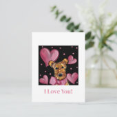 AIREDALE TERRIER BRIEFKAART (Staand voorkant)