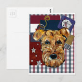 AIREDALE TERRIËR BRIEFKAART (Voorkant / Achterkant)