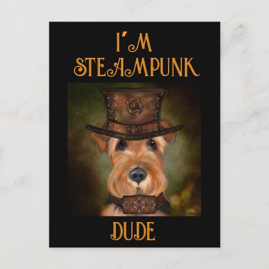 AIREDALE TERRIER BRIEFKAART (Voorkant)