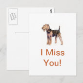 Airedale Terrier Briefkaart (Voorkant / Achterkant)