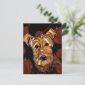 AIREDALE TERRIER BRIEFKAART (Staand voorkant)