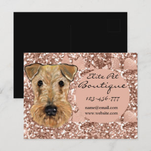 AIREDALE TERRIËR BRIEFKAART