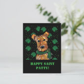 AIREDALE TERRIËR BRIEFKAART (Staand voorkant)