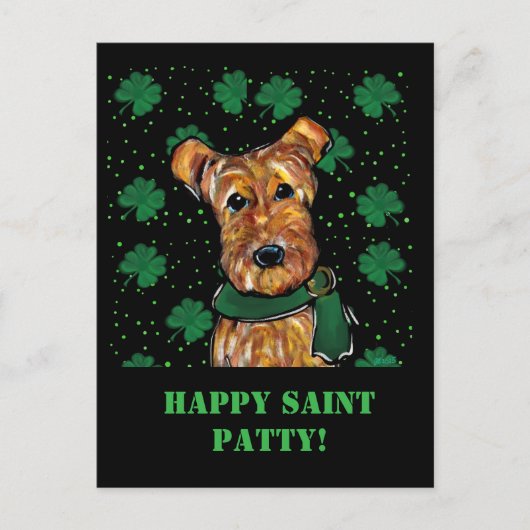 AIREDALE TERRIËR BRIEFKAART (Voorkant)