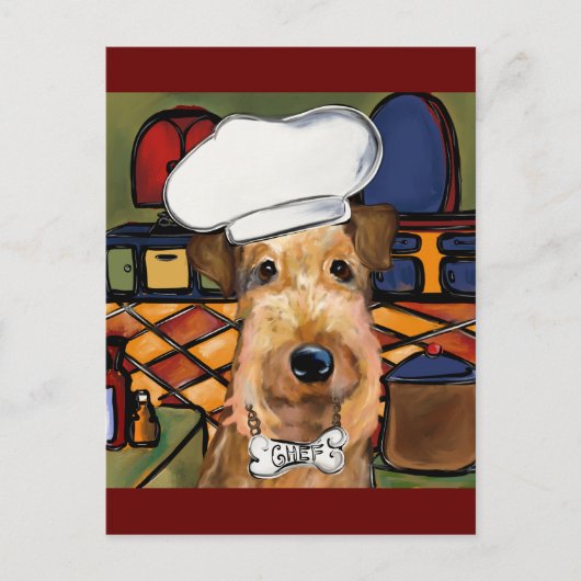Airedale Terrier Briefkaart (Voorkant)