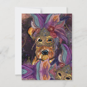 AIREDALE TERRIËR   BRIEFKAART