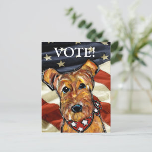 AIREDALE TERRIËR BRIEFKAART