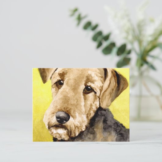 Airedale Terrier-Briefkaarten Briefkaart (Staand voorkant)