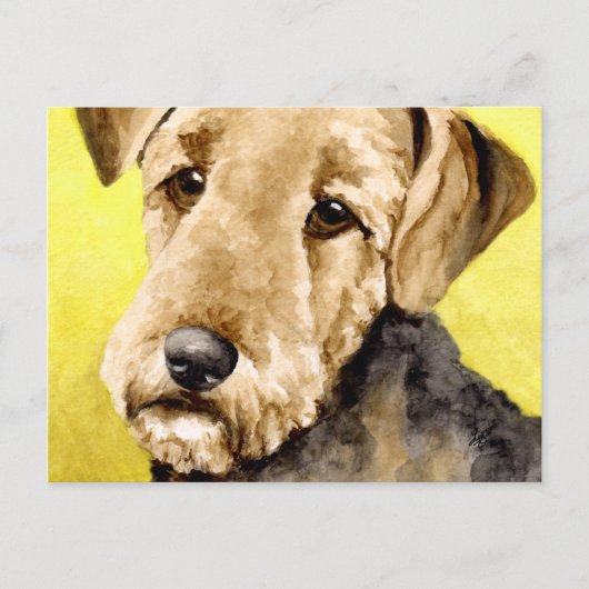 Airedale Terrier-Briefkaarten Briefkaart (Voorkant)