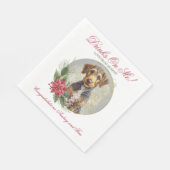 Airedale Terrier bruiloft servetten met honden Fot (Hoek)