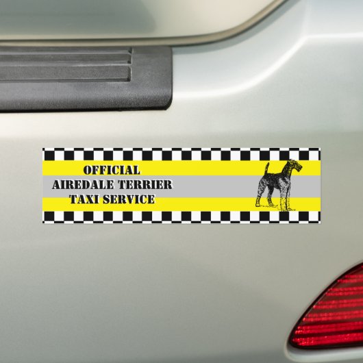 Airedale Terrier Bumpersticker (Op auto)