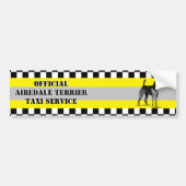 Airedale Terrier Bumpersticker (Voorkant)