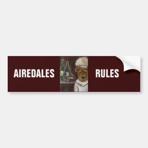 AIREDALE TERRIËR BUMPERSTICKER