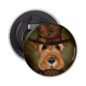 AIREDALE TERRIER BUTTON FLESOPENER (Voorkant)