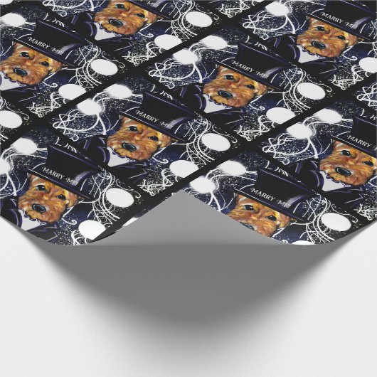 AIREDALE TERRIER CADEAUPAPIER (Hoek)