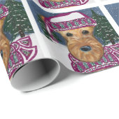 AIREDALE TERRIER CADEAUPAPIER (Rol Hoek)