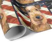 AIREDALE TERRIER CADEAUPAPIER (Rol Hoek)